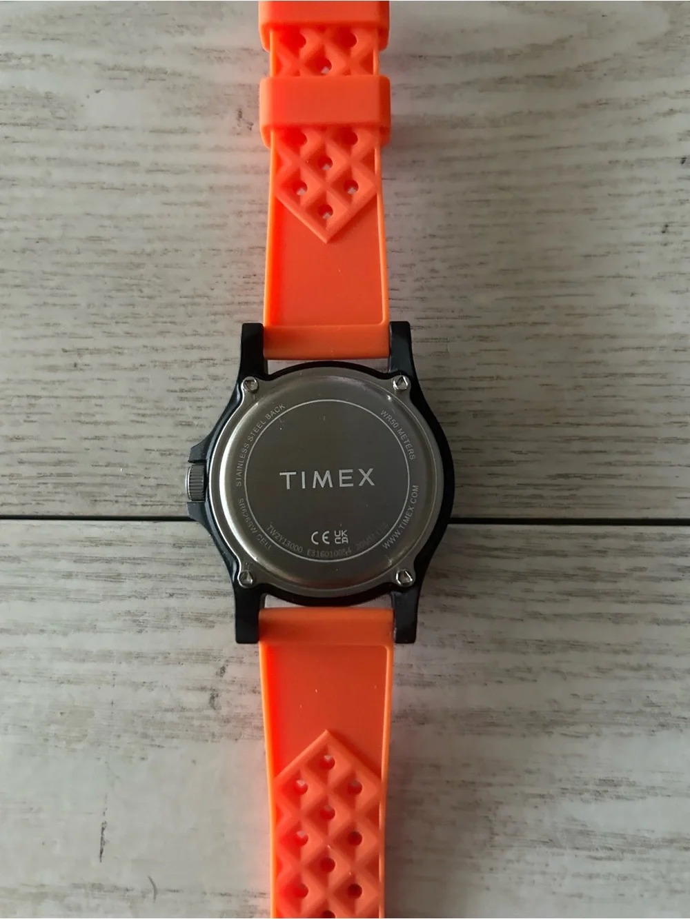 Timex NASA New Orange Strap Watch with White Dial